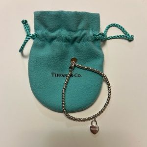 Tiffany & Co. heart lock bead bracelet